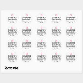 Gepersonaliseerde Bachelorette Recovery Kit Ronde Sticker (Vel)