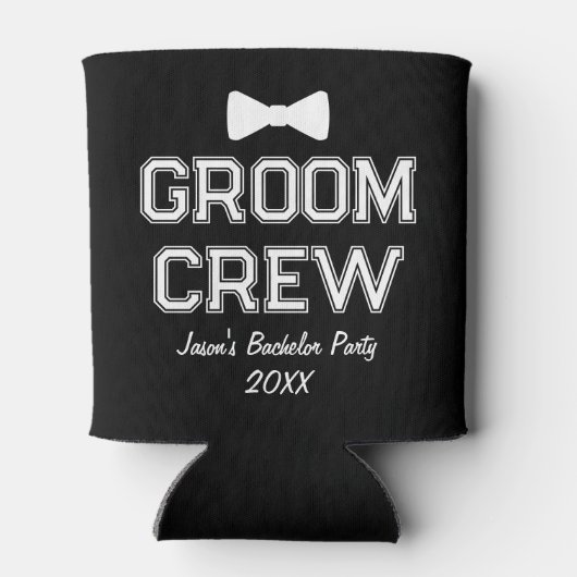 Gepersonaliseerde bachelorpartij blikjeskoeler (Achterkant)