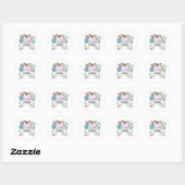 Gepersonaliseerde back-to-school benodigdheden met ronde sticker (Vel)