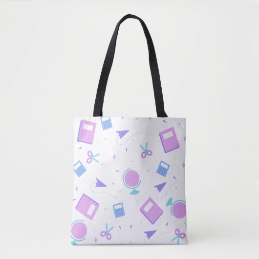 Gepersonaliseerde Back to School Canvas tas (Voorkant)