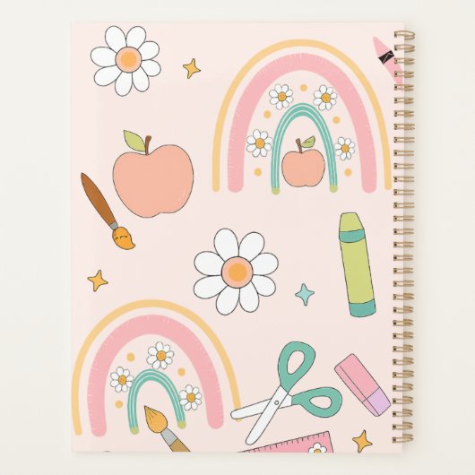 Gepersonaliseerde Back to School Planner voor kind (Achterkant)