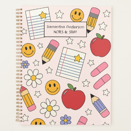 Gepersonaliseerde Back to School Planner voor kind (Voorkant)
