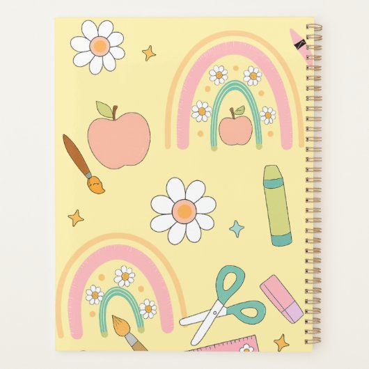 Gepersonaliseerde Back to School Planner voor kind (Achterkant)
