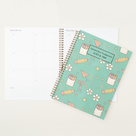 Gepersonaliseerde Back to School Planner voor kind (Display)