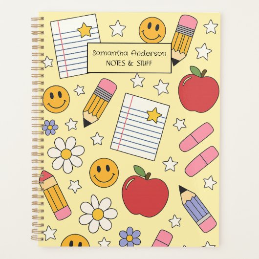 Gepersonaliseerde Back to School Planner voor kind (Voorkant)