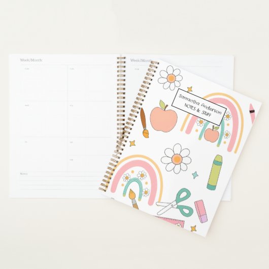 Gepersonaliseerde Back to School Planner voor kind (Display)