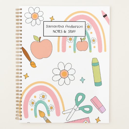 Gepersonaliseerde Back to School Planner voor kind (Voorkant)