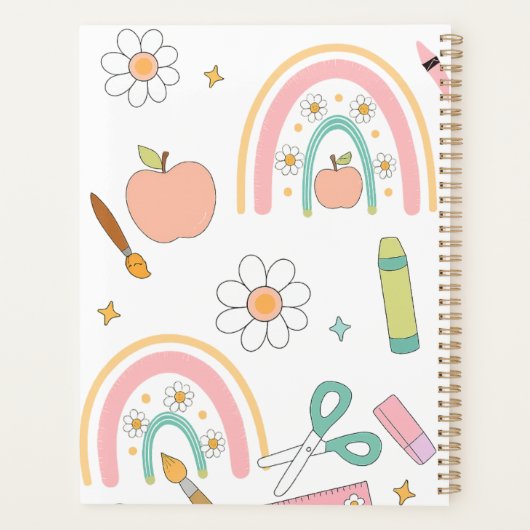 Gepersonaliseerde Back to School Planner voor kind (Achterkant)