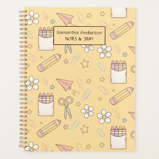 Gepersonaliseerde Back to School Planner voor kind (Voorkant)
