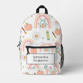 Gepersonaliseerde Back to School rugzak voor kinde (Voorkant)