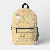 Gepersonaliseerde Back to School rugzak voor kinde (Voorkant)