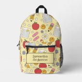 Gepersonaliseerde Back to School rugzak voor kinde (Voorkant)