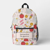 Gepersonaliseerde Back to School rugzak voor kinde (Voorkant)