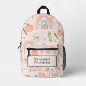 Gepersonaliseerde Back to School rugzak voor kinde (Voorkant)