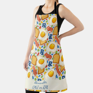 Gepersonaliseerde Bacon & Eggs Apotheek RX Schort