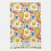 Gepersonaliseerde Bacon & Eggs Apotheek RX Theedoek (Verticaal)