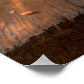 Gepersonaliseerde Bacon Ei Kaas Croissant Restaura Poster (Hoek)