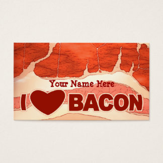 Gepersonaliseerde Bacon liefde Visitekaartjes