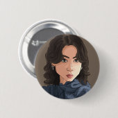Gepersonaliseerde badge ronde button 5,7 cm (Voorkant /achterkant)