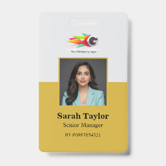 Gepersonaliseerde badge voor bedrijfsmedewerker