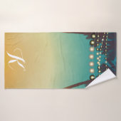 Gepersonaliseerde Badhanddoek Strand Sunset Palm T (Badhanddoek)