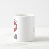 Gepersonaliseerde Badminton Legend Gift Koffiemok (Center)