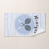 Gepersonaliseerde Badminton Rackets Shuttlecock Bl Handdoek (Handdoek)