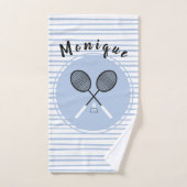 Gepersonaliseerde Badminton Rackets Shuttlecock Bl Handdoek (Handdoek)