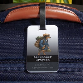 Gepersonaliseerde bagage voor Dachshund Trail Blaz Bagagelabel