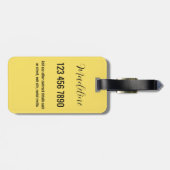 Gepersonaliseerde bagagelabel (Achterkant horizontaal)