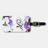 Gepersonaliseerde Bagagelabel Lavendel Hibiscus op (Voorkant horizontaal)