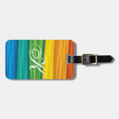 Gepersonaliseerde Bagagelabel lgbtq regenboogvlag  (Voorkant horizontaal)