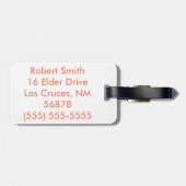 Gepersonaliseerde Bagagelabels katoenen tak op don (Achterkant horizontaal)