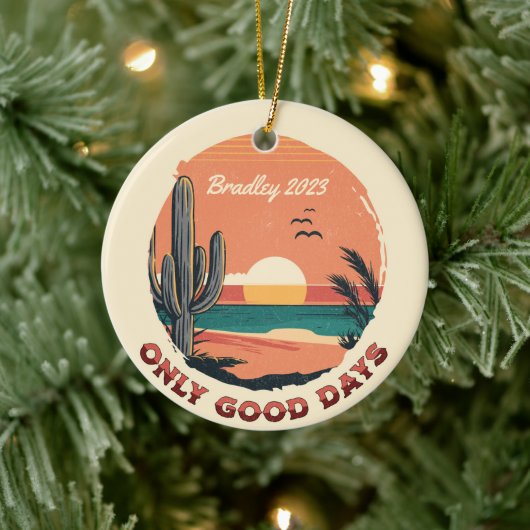 Gepersonaliseerde Baja Beach Kerstvakantie Keramisch Ornament (Boom)