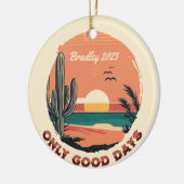Gepersonaliseerde Baja Beach Kerstvakantie Keramisch Ornament (Links)