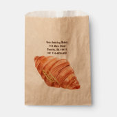 Gepersonaliseerde Baker Bakery Business Logo Crois Bedankzakje (Voorkant)