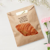 Gepersonaliseerde Baker Bakery Business Logo Crois Bedankzakje (Gezegeld)