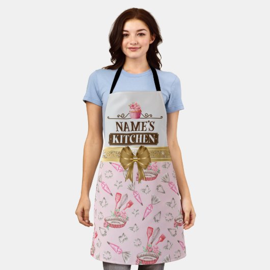 Gepersonaliseerde Bakers Tools Schort (Gedragen)