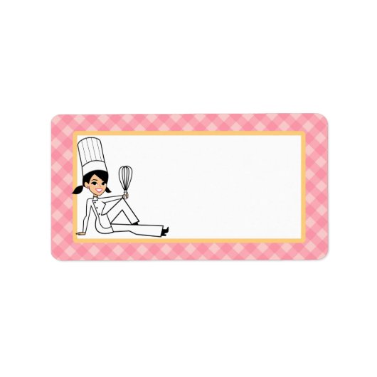 Gepersonaliseerde Bakker Custom Label in Medium (Voorkant)