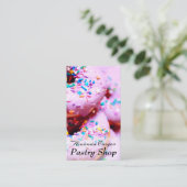 Gepersonaliseerde bakkerij visitekaartje (Staand voorkant)