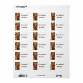 Gepersonaliseerde bakkerijlabels etiket (Full Sheet)