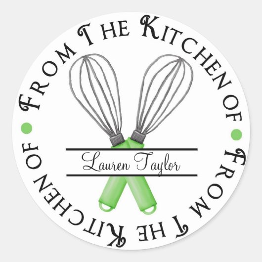 Gepersonaliseerde bakschijf Keuken Stickers (Voorkant)