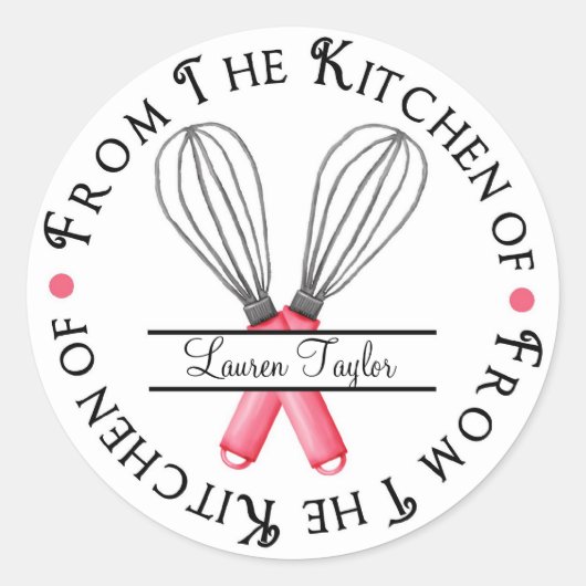 Gepersonaliseerde bakschijf Keuken Stickers (Voorkant)