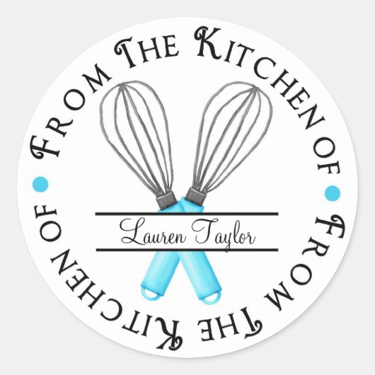 Gepersonaliseerde bakschijf Keuken Stickers (Voorkant)