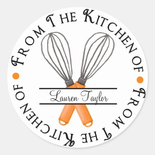 Gepersonaliseerde bakschijf Keuken Stickers (Voorkant)