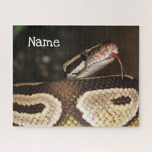 Gepersonaliseerde bal Python Pet Snake Legpuzzel (Horizontaal)