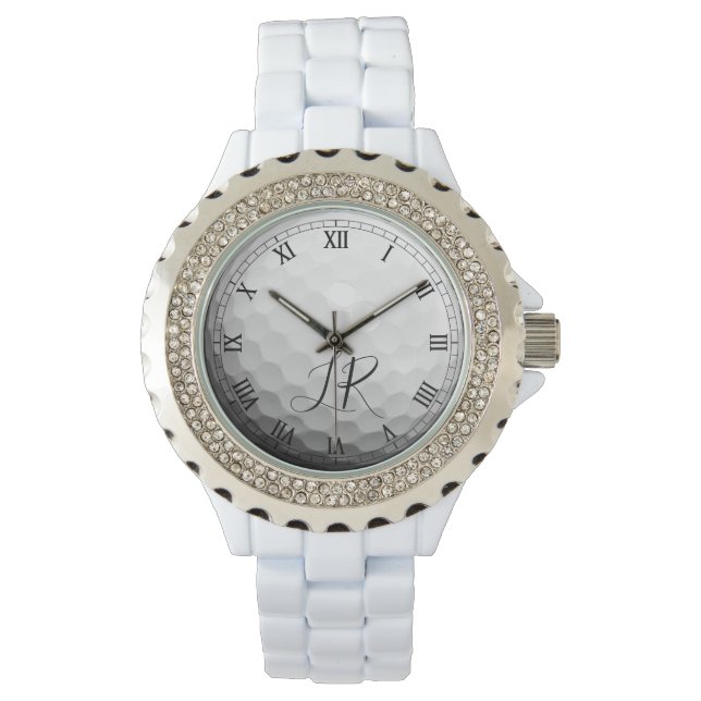 Gepersonaliseerde bal thema Women's Golf Watch Horloge (Voorkant)