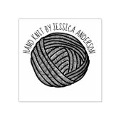 Gepersonaliseerde bal van garen Doodle stijl teken Rubberstempel (Afrduk)