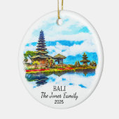 Gepersonaliseerde Bali Ornament, Bali Gift Keramisch Ornament (Links)