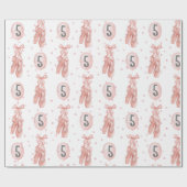 Gepersonaliseerde Ballerina Ballet Dancer Pink Cadeaupapier (Vlak)